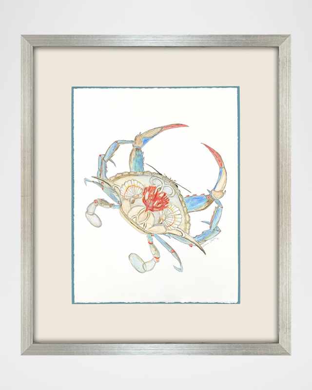 "Crab Celebration I" Framed Giclee
